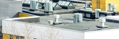 Used commonly on large buildings and outbuildings. Why Do Commercial Buildings Have Flat Roofs And Residential Homes Have Sloped Roofs Ja Mar Roofing Sheet Metal