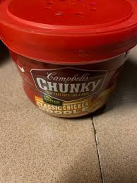 Now every time i decide to try you've been found out campbell's soup and because of your sneaky deceit, i will no longer. Campbell S Chunky Microwavable Soup Classic Chicken Noodle Soup 15 25 Ounce Bowl Walmart Com Walmart Com