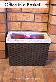 Office In A Basket Diy Organization Diy Office Organization Organizing Paperwork