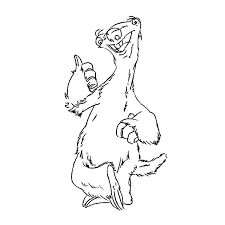 Manny, sid, dodo, diego, zeke ! Drawing Ice Age 71577 Animation Movies Printable Coloring Pages