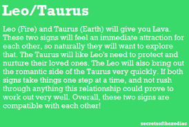 Leo And Taurus Leo Taurus Leo Taurus Compatibility