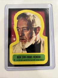 Ben (Obi-Wan) Kenobi 1977 Topps Star Wars Sticker Card #9 Series 1  Excellent!
