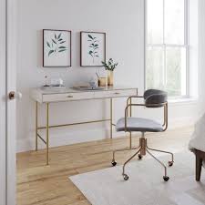 Lowest price of the summer season! Modernist Wood Lacquer Desk Lenox Office Chair Set