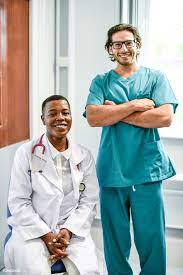Download Premium Image Of Happy Doctor And Nurse At A Hospital 513547 Nurse Photos Nurse Hospital Doctor