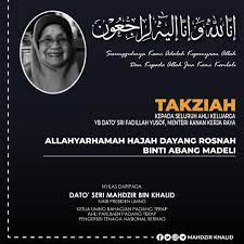 15 disember 1960 tempat lahir: Mahdzir Khalid Salam Takziah Diucapkan Kepada Seluruh Facebook