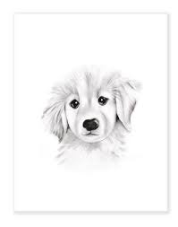 Puppy Nursery Art Baby Animal Face Sketch Dog Pencil Etsy Puppy Sketch Puppy Nursery Art Baby Animal Nursery Art