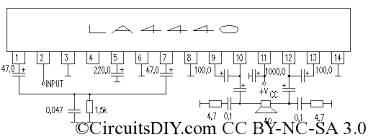 Simple la4440 amplifier circuit diagram. La4440 Amplifier Circuit In Bridge Mode Circuits Diy