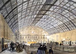 Charing Cross Railway Station Engraved By The Kell Brothers Late 1860s Painting By English School