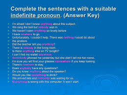Indefinite pronouns can be divided into three categories based on whether they take a singular or plural verb Indefinite Pronouns