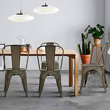 The dining chair dimensions should be compatible with the dining table. Metal Chair Dining Chair Set Of 4 Patio Chair Home Kitchen Chair 18 Inch Seat Height