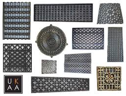 Antique brass, brushed nickel, chrome, oil rubbed bronze Cast Iron Floor Grilles Floor Grilles Heating Covers