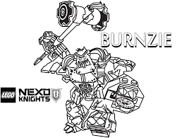 Lego nexo knights, printable worksheets for kids and adults. Burnzie De Nexo Caballeros Para Colorear Imprimir E Dibujar Dibujos Colorear Com