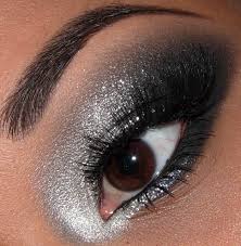 Black And Silver Smokey Eye Tutorial Makeup Obsession Eyeshadow Makeup Silver Eye Makeup