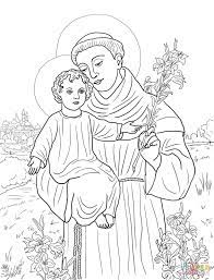 The #1 website for free printable coloring pages. St Anthony Of Padua Saint Anthony Of Padua Saint Coloring Free Printable Coloring