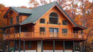 The Andover Beautiful 1191 Sq Ft 1 And 1 2 Story Log Home Sporting 2 Bedrooms And 1 Bath With Wrap A Log Home Designs Log Cabin Kits Log Cabin Kits Prices