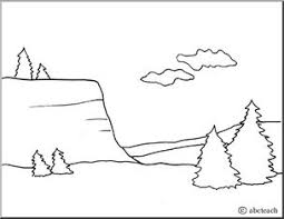 Landforms coloring pages are a fun way for kids of all ages to develop creativity, focus, motor skills and color recognition. Coloring Page Landforms Cliff Abcteach