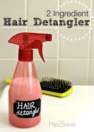 Homemade Hair Detangler Spray Only 2 Ingredients Diy Hair Detangler Spray Diy Hair Detangler Hair Detangler