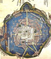 Se dice que en total se fabricaron 11 ejemplares y que de los 11 cuatro incluyeron en el. Map Of Ancient Tenochtitlan C 1524 Alfius De Bux Arte Con Mapas Historia Antigua Mapas