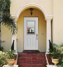 A bay expands the breakfast nook, while french doors access the rear porch. Exterior Front Entryway Ideas Builddirect Blog