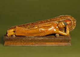 Finally bought a 15 inch statue from anusha handicraft in front of colpetty (kaliputiya) supermarket. Buddha Shakyamuni Reclining Sri Lanka Kandy Period 18th Century Sculpture Wood With Paint 14 1 2 37 3 4 6 5 8 Southeast Asian Arts Buddha Wood Sculpture