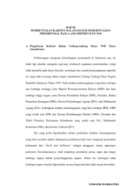 Sebagai norma dasar, dasar negara menjadi norma tertinggi dalam suatu negara. Bab Iii Pembentukan Kabinet Dalam Sistem Pemerintahan Presidensial Pasca Amandemen Uud 1945