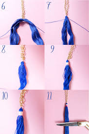 This will take awhile to dry, so we will get it done first. Diy For Less Fun Summer Tassel Necklace Me And Mr Jones