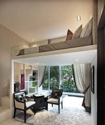 29 Ultra Cozy Loft Bedroom Design Ideas How To Decorate A Den Stylish Studio Apartment With A B In 2020 Diy Loft Bed Apartment Interior Design Interior Design Bedroom