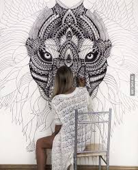 Woke Up This Morning And Decided To Draw On My Bedroom Wall Art Instagram Art Drawings