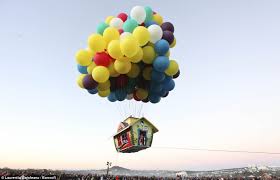 Maybe you would like to learn more about one of these? Fan Of Pixar Movie Up Takes To The Skies In A House By Tying Hundreds Of Balloons To It Daily Mail Online