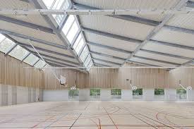 Jean Lurcat High School Gymnasium Gymnasium High Jean Lurcat School Schulen In Der Architektur Bildung Sheddach