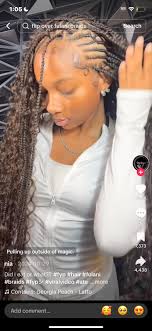 Anybody available to braid the front of my hair like this I will do my own  knotless??