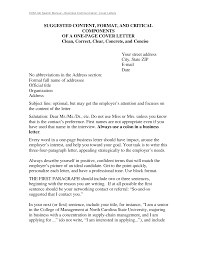 Writing an open cover letter. Mgt Ncsu Edu