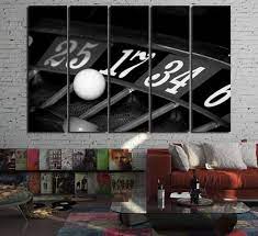 Roulette Wall Art Canvas Set Game Room Wall Decor Casino Etsy Game Room Wall Decor Tv Wall Decor Vintage Wall Art