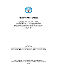 Contoh halaman judul dapat dilihat pada lampiran 1, dan contoh halaman. F Pedoman Penulisan Naskah Buku Karya Inobel 2017 Pdf