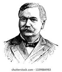 Charles Scribner Vintage Engraved Illustration Stock Vector (Royalty Free)  1447891703