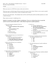 Elizabeth sprouse when it comes to your lifespan, the last thing you want is to cut it short by skippin. Exam 3 With Answers Microbiology For Health Science Biol 2250 Docsity