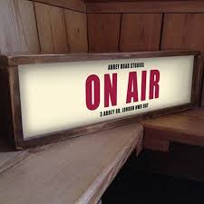 Recording Studio Illuminated Lightbox On Air Light Box Etsy Recording Studio Light Box Studio
