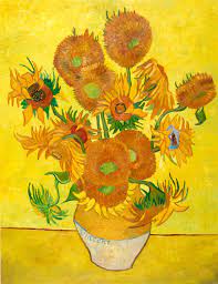 So the last one is light on light, and will be the. Vase With Fifteen Sunflowers Reproduction Van Gogh Studio