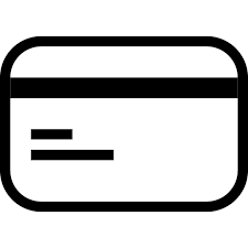 Thin line illustration of credit card editable stroke. Credit Icon 150112 Free Icons Library