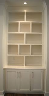 G Contemporary Painted Built In Base Cabinet With Bookshelves Base Cabinets Bookshelves Built In Bookshelves