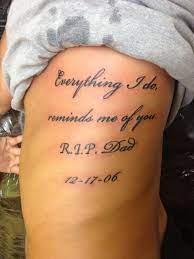 A big feather with four small birds taking flight would be a sweet tattoo idea for your late dad. Tattoo Rip Dad Quotes Quotesgram
