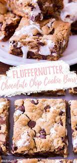 Marshmallow Peanut Butter Chocolate Chip Cookie Bars Easy Dessert Bars Dessert Bar Recipe Chocolate Chip Cookie Bars