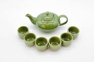 Traditional Vietnamese Ceramic Handmade Tea Set (6 cups with ...