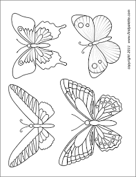 Download this adorable dog printable to delight your child. Butterflies Free Printable Templates Coloring Pages Firstpalette Com