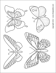 Coffee filter butterflies these printables are for personal use. Butterflies Free Printable Templates Coloring Pages Firstpalette Com