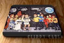 Star Trek Mouse Pad Star Wars Mouse Pad Star Trek Gift Etsy Star Wars Gifts Star Trek Gifts Star Wars Art