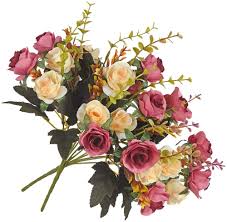 Maybe you would like to learn more about one of these? Buy Moomass Artificial Flowers 2 Packs Of Artificial Roses 24 Little Rose Silk Flowers Plastic Flowers Plants For Home Hotel Wedding Christmas Office Tables Decorations Darkpink Hellip Online In Poland B07zrlt887