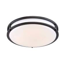 There are various lighting fixtures now with more fresh, creative designs. Envirolite 16 In Oil Rubbed Bronze White Low Profile Led Ceiling Light Ev1416l30 34 The Home Depot Led Ceiling Lights Ceiling Lights Modern Led Ceiling Lights