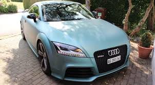 Audi Tt Rs Wrapped In Metallic Peppermint Blue Photo Gallery Audi Tt Rs Audi Tt Audi
