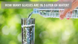 1 liter is 1000 milliliters. How Many Glasses Are In 1 Liter Of Water Youtube